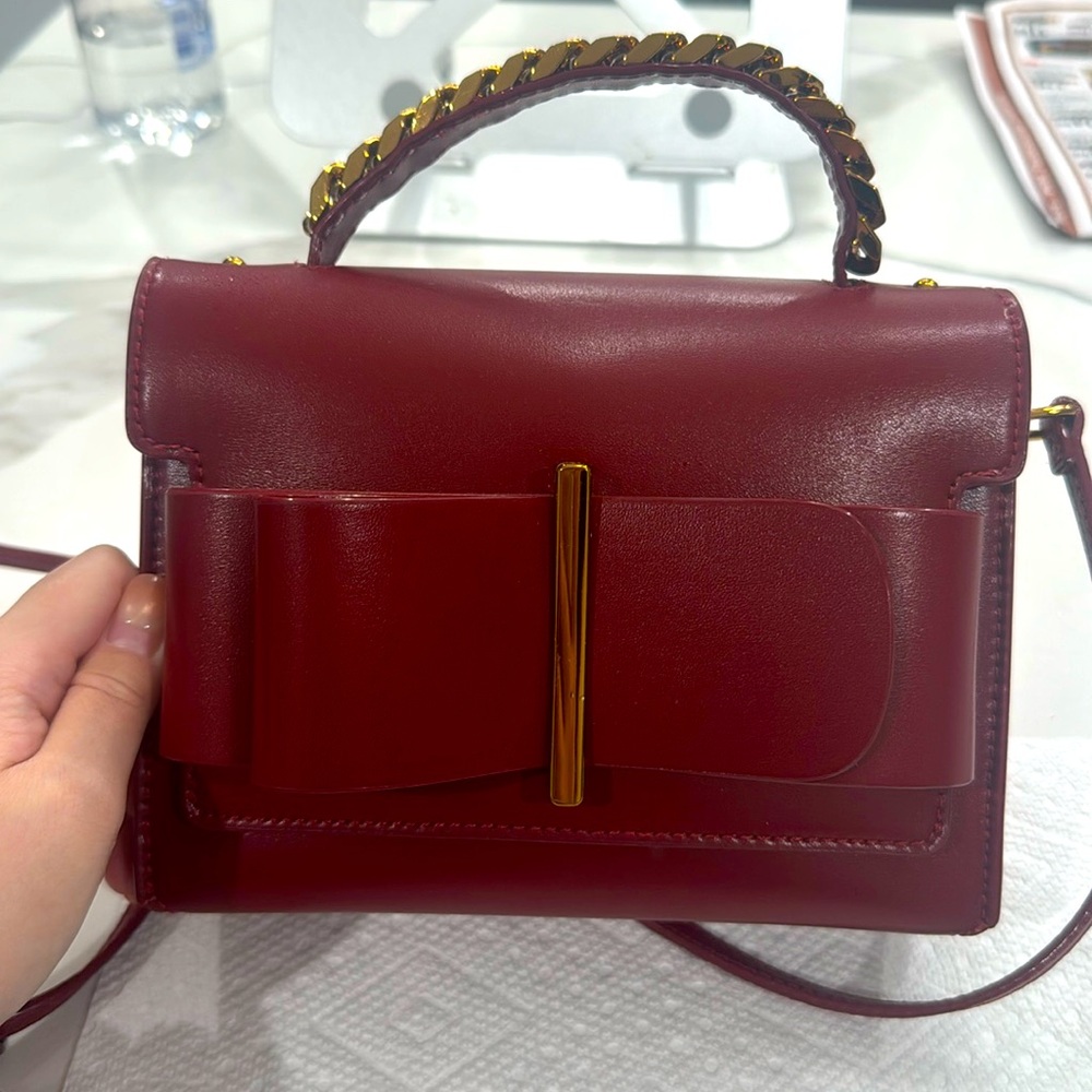 Charles & Keith red crossbody bag